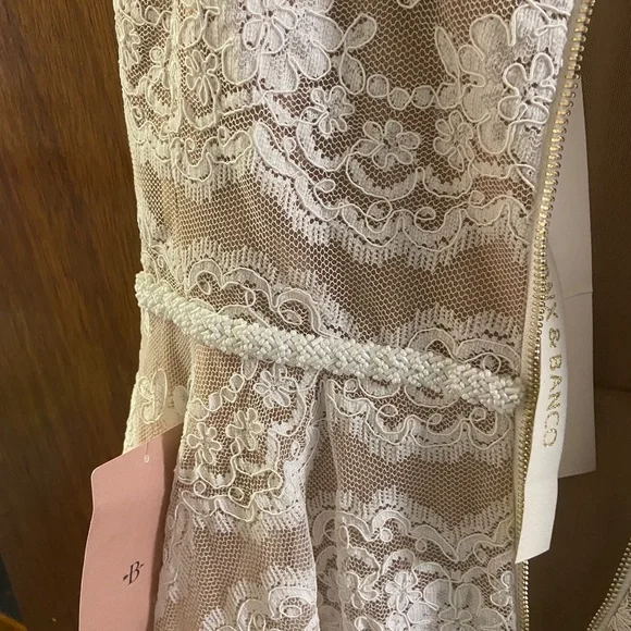Anthropologie White Lace Midi Dress - Picture 10 of 16